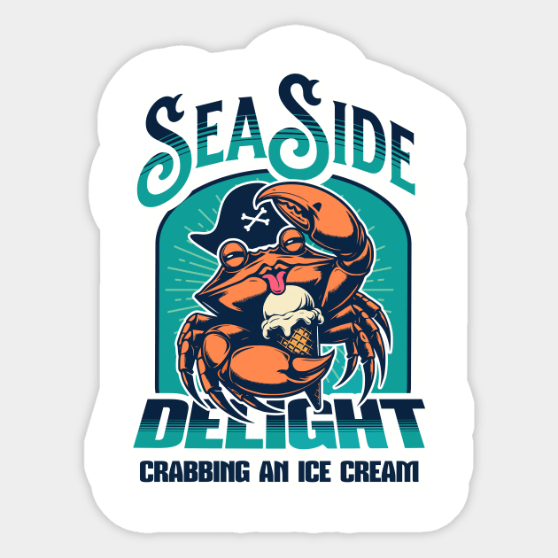 Captain crab Sticker by Graffik-Peeps